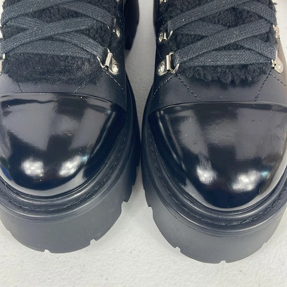 Steve Madden Women's Reyen Combat Boots Black Leather Sz 8.5 NWOB - Picture 10 of 10